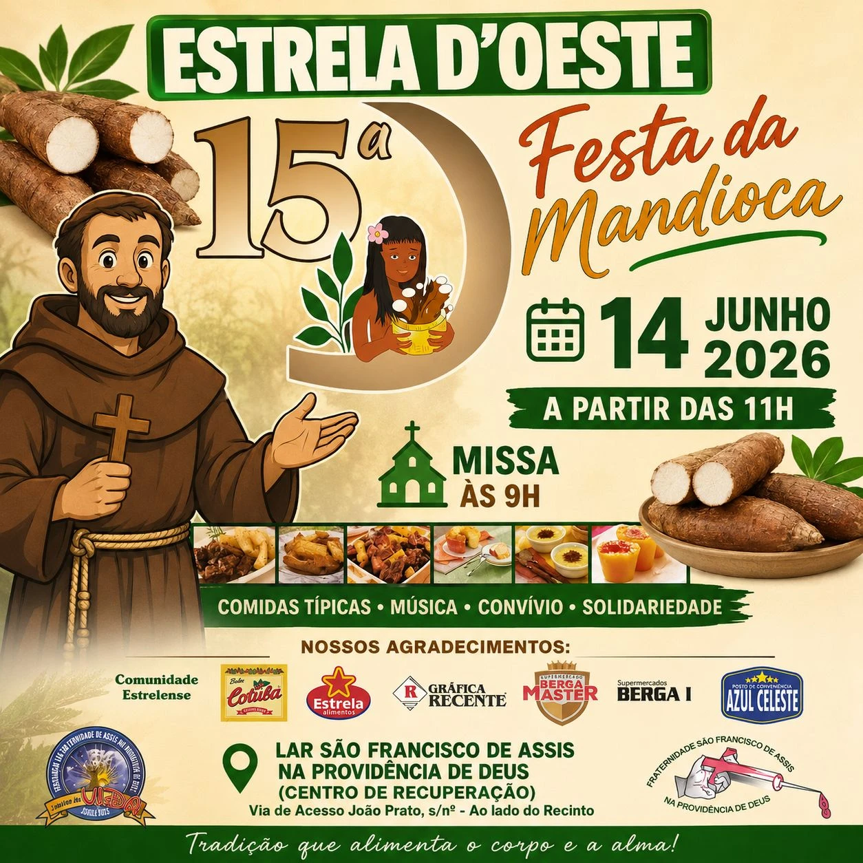 15ª Festa da Mandioca acontece em Estrela D’Oeste